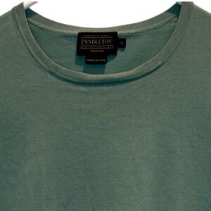 Pendleton Women's Small Long Sleeve Top Knit Shirt Green Silk‎ Blend Crew Neck